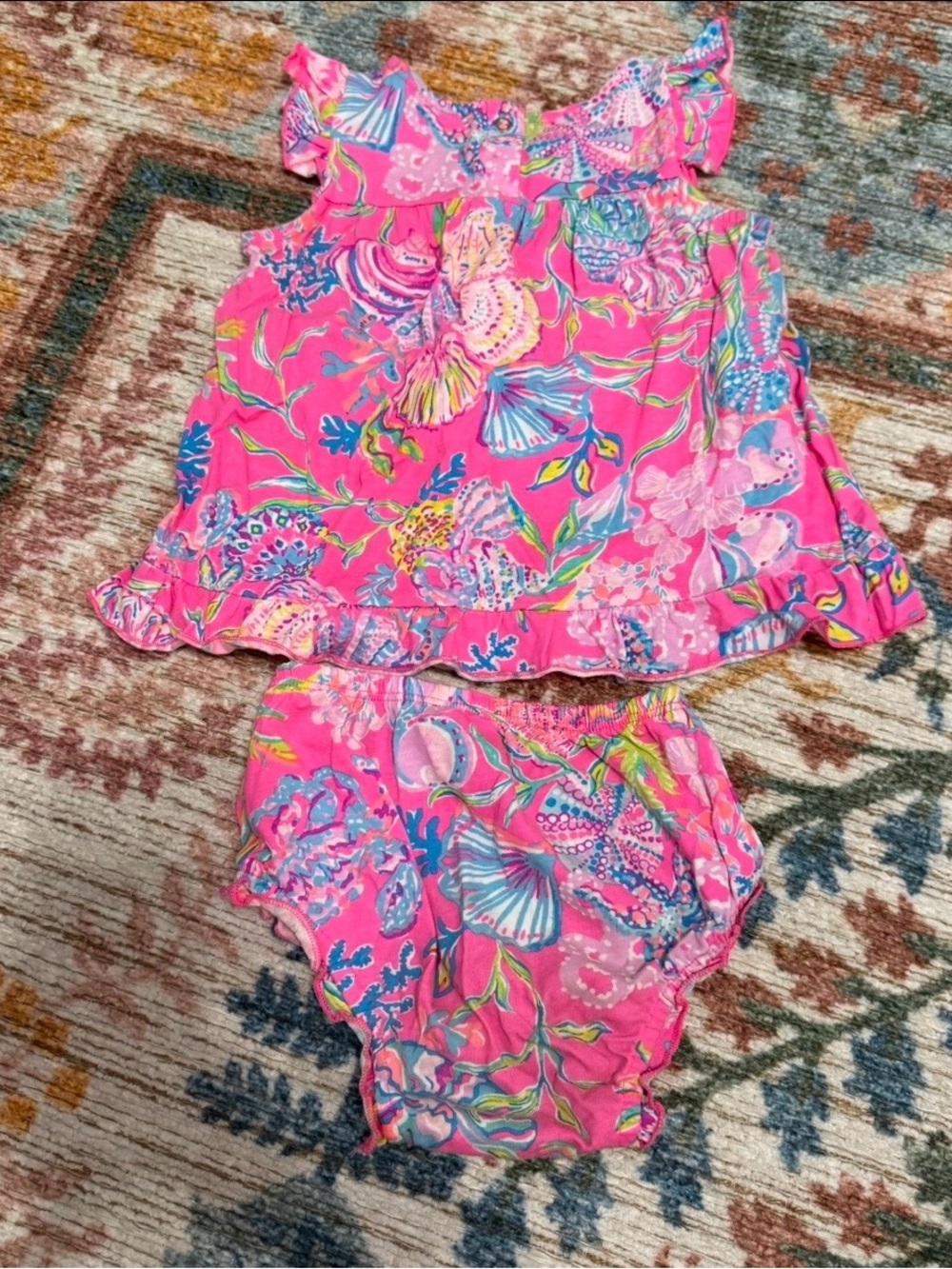 Lilly Pulitzer Shell Me Something Good Baby Dress 6-12M